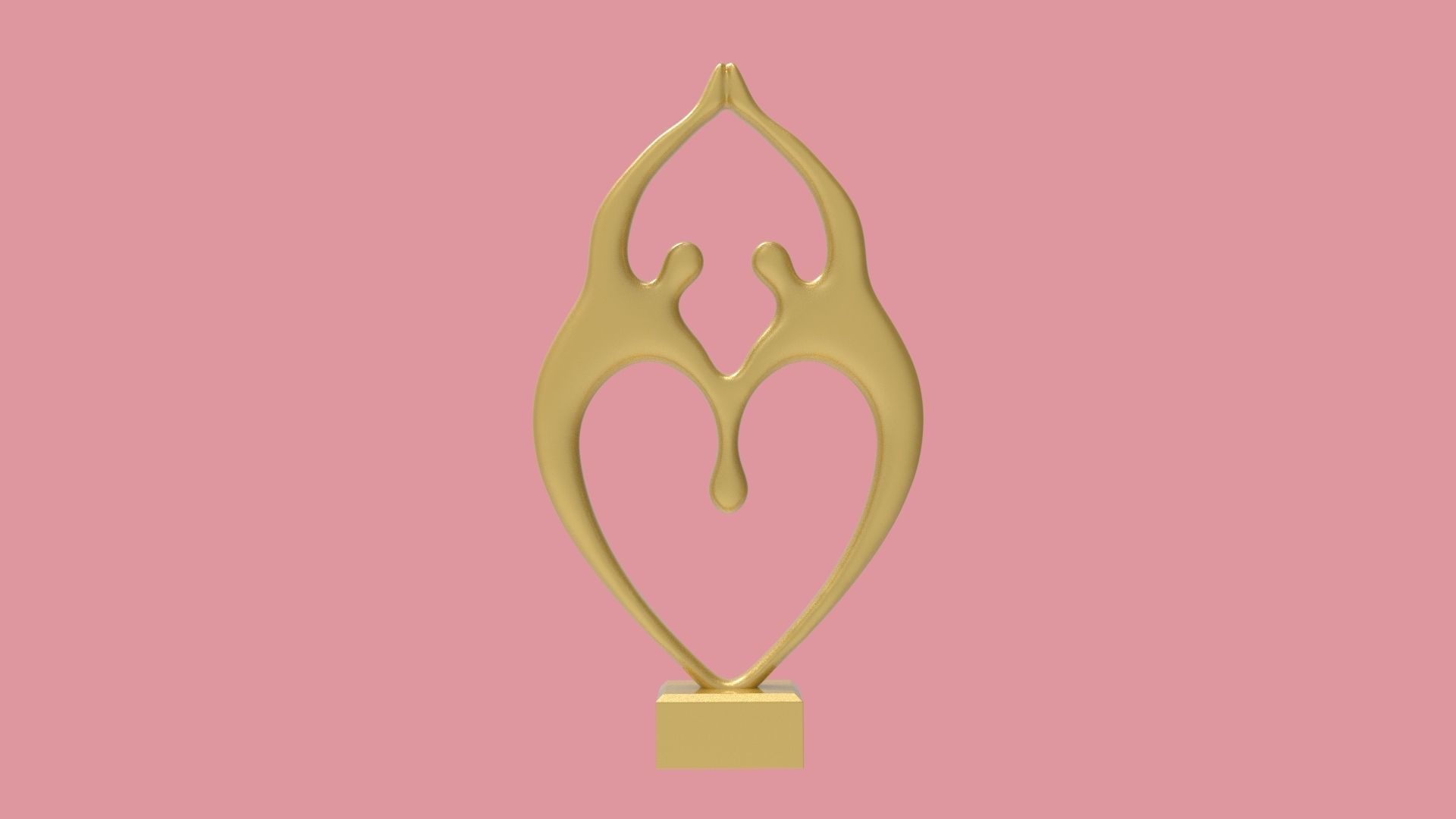 Couple Statue Sculpture 3D print model_1