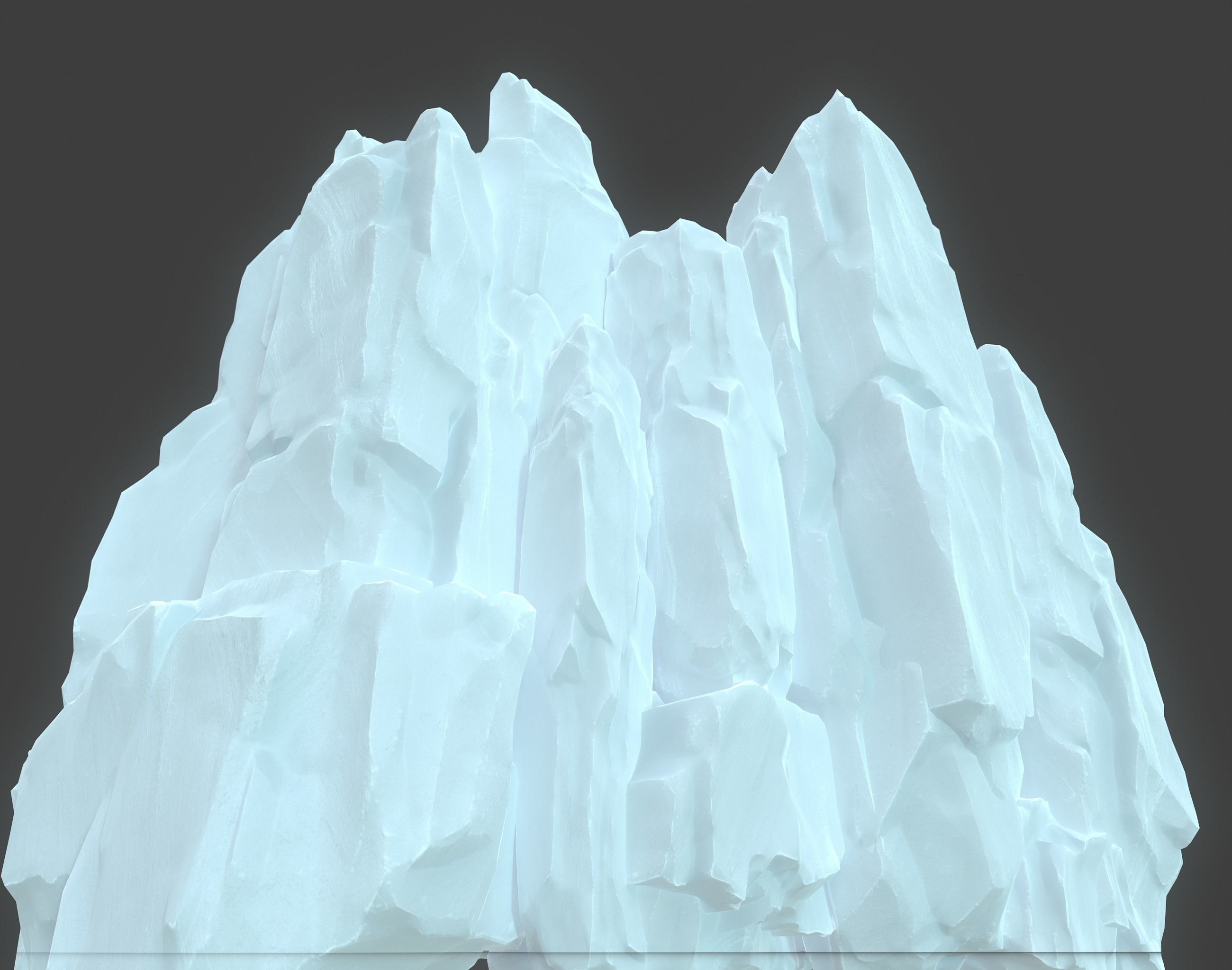 Low poly Modular Iceberg 230428 Low-poly 3D model_21