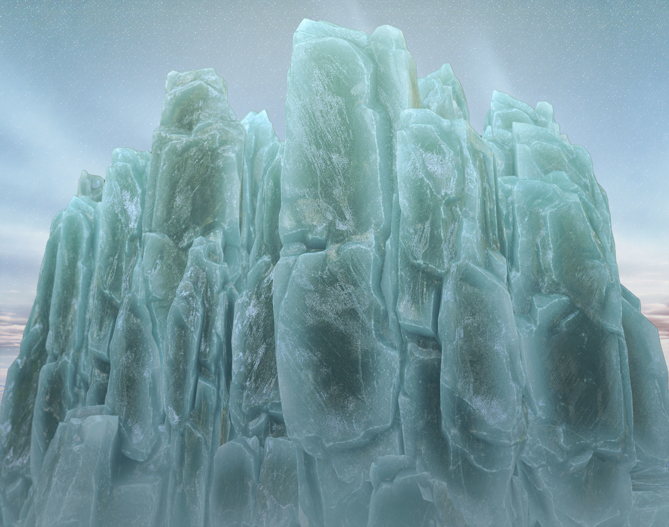 Low poly Modular Iceberg 230428 Low-poly 3D model_1