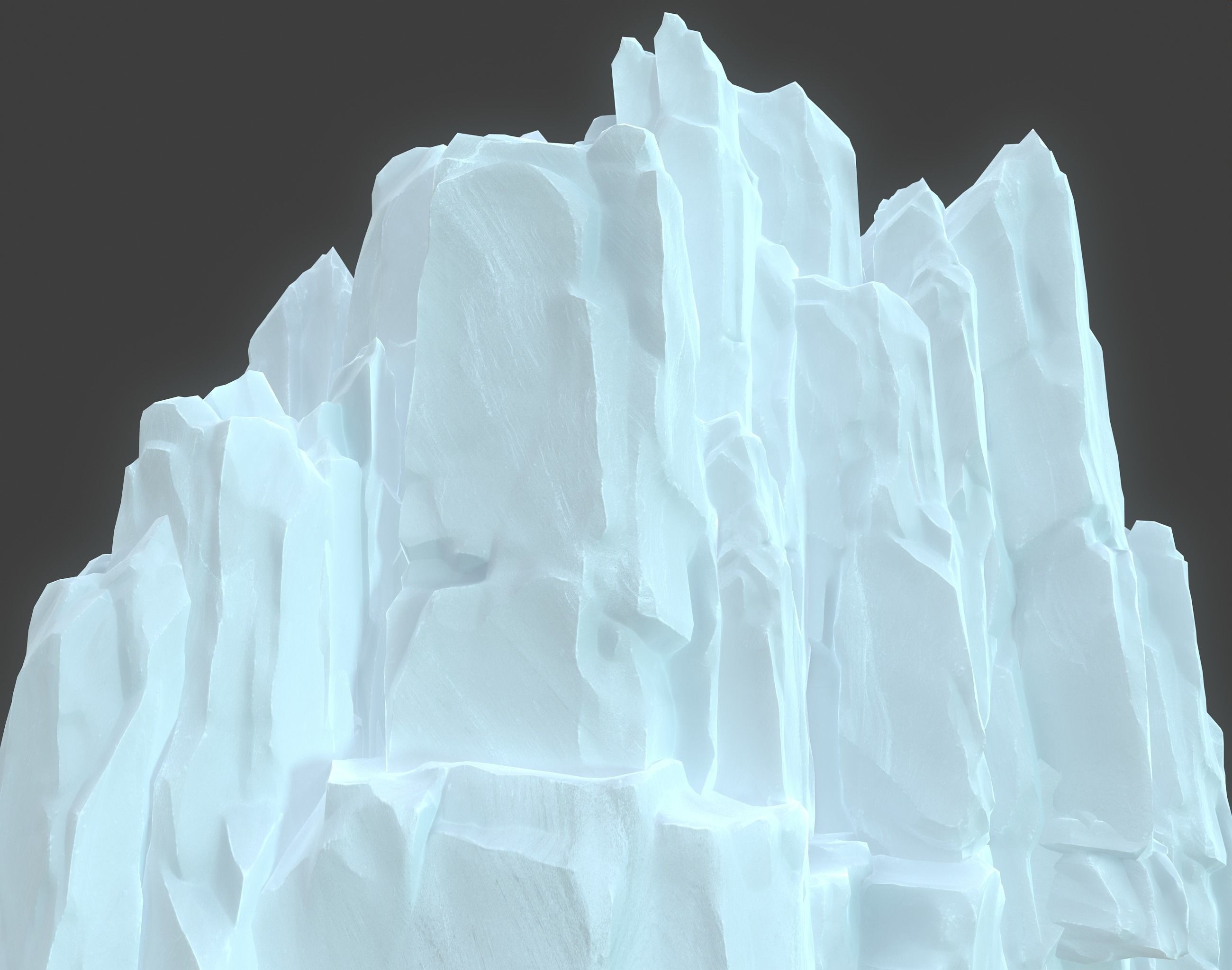 Low poly Modular Iceberg 230428 Low-poly 3D model_20