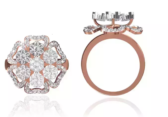 Women Wedding Engagement Ring STL FBX JCD Details