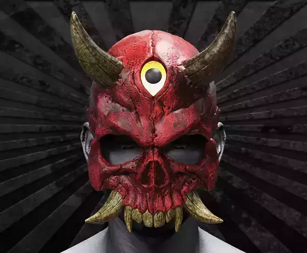 Hannya Scull Top mask Oni mask 