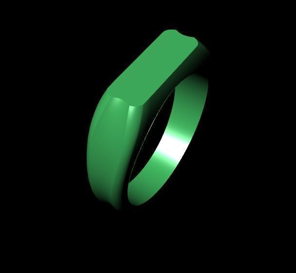 Signet Ring unisex  3D print model_15