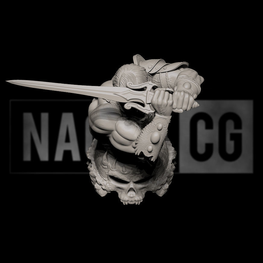 Fan Art - Masters of the Universe - He Man - Bust 3D print model_7