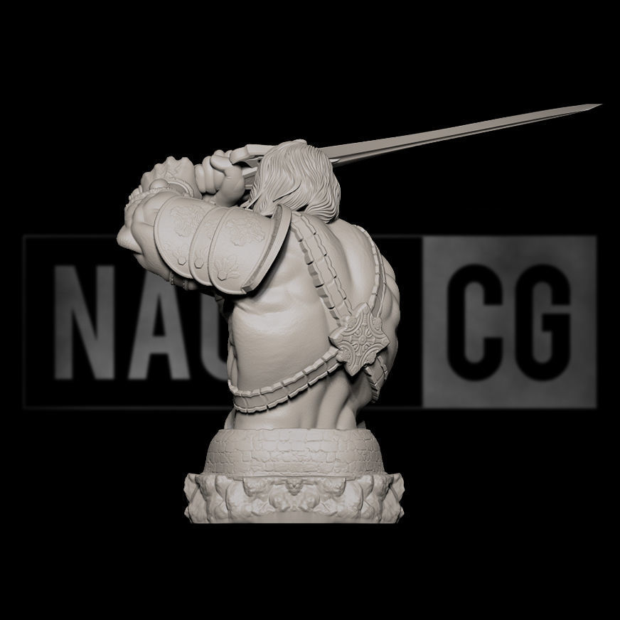 Fan Art - Masters of the Universe - He Man - Bust 3D print model_3