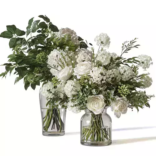 Flower Set 060 Hydrangea Rose 