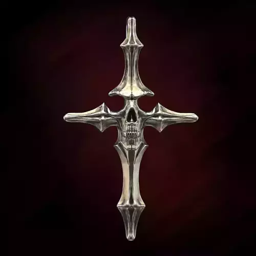 Skull cross 40 mm 3D print model
