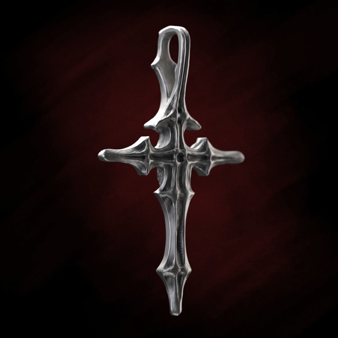 Skull cross 40 mm 3D print model_15