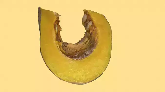 Realistic Pumpkin cut 