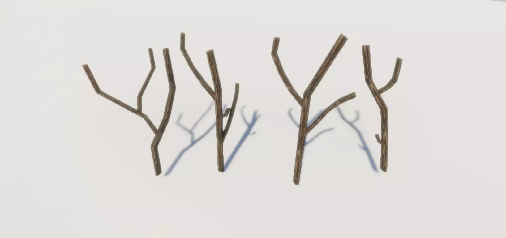 Branches Low Poly Low-poly 3D model_0