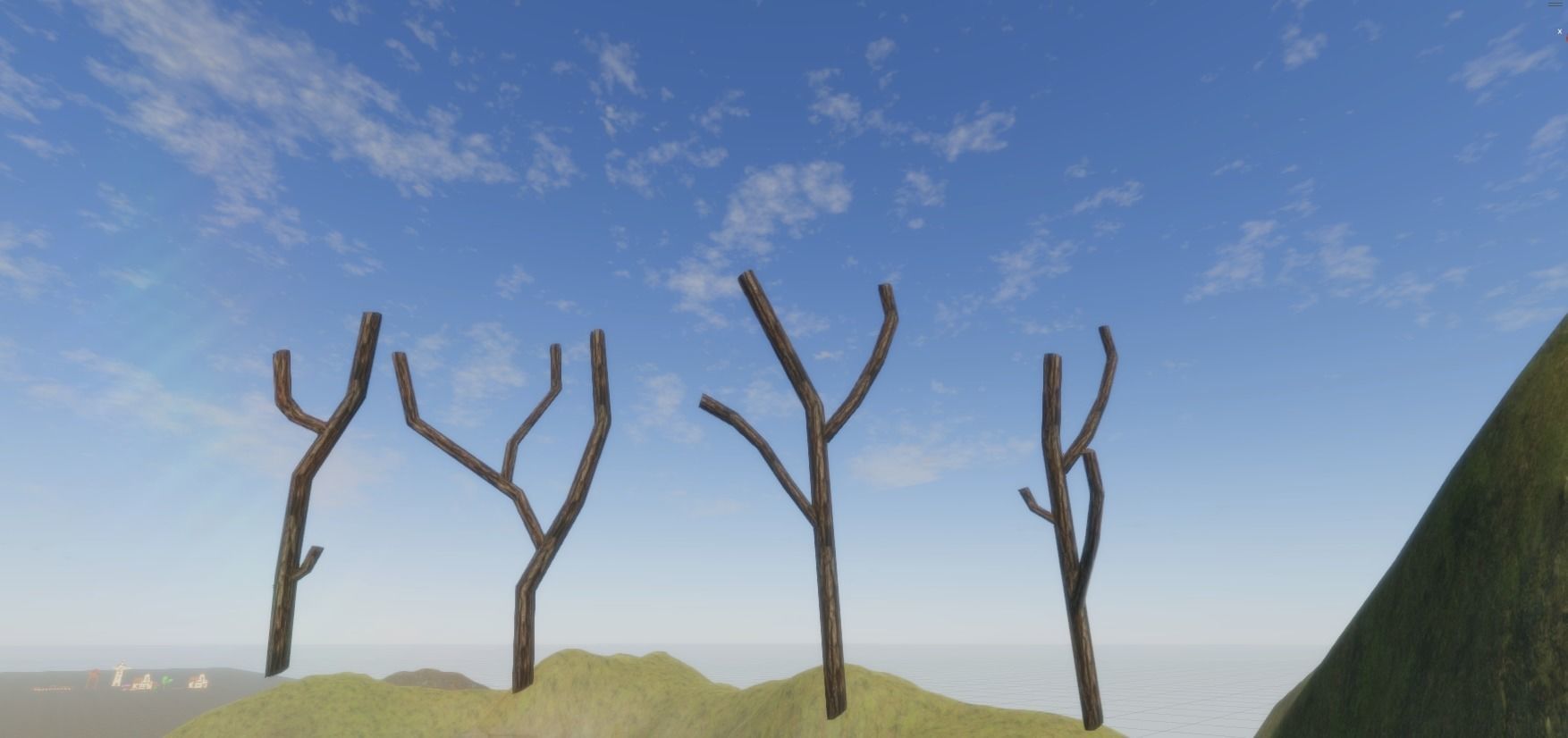 Branches Low Poly Low-poly 3D model_4