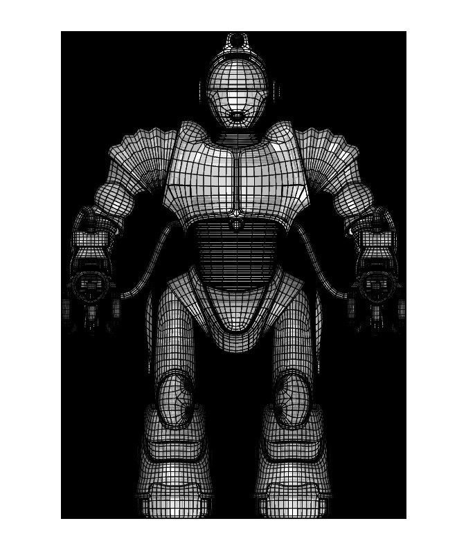 Collection of 7 toy robots 3D model_12