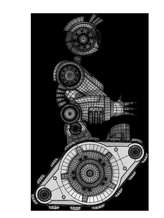 Collection of 7 toy robots 3D model_24