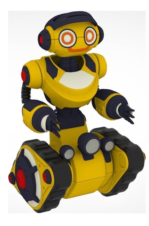 Collection of 7 toy robots 3D model_20