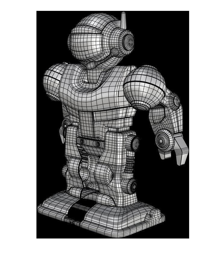 Collection of 7 toy robots 3D model_29