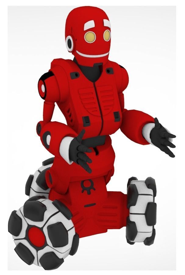 Collection of 7 toy robots 3D model_16