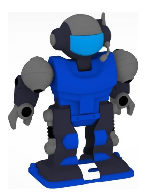 Collection of 7 toy robots 3D model_25