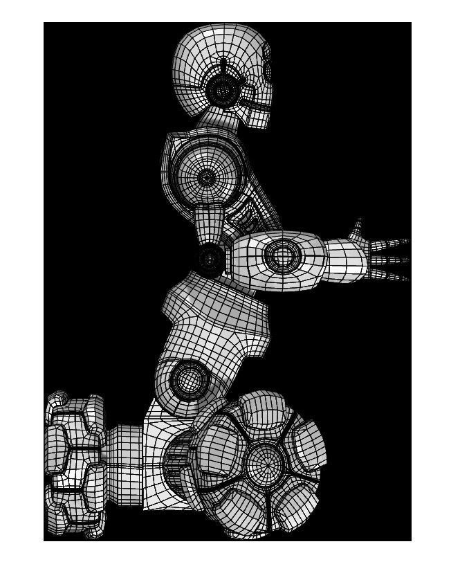 Collection of 7 toy robots 3D model_18