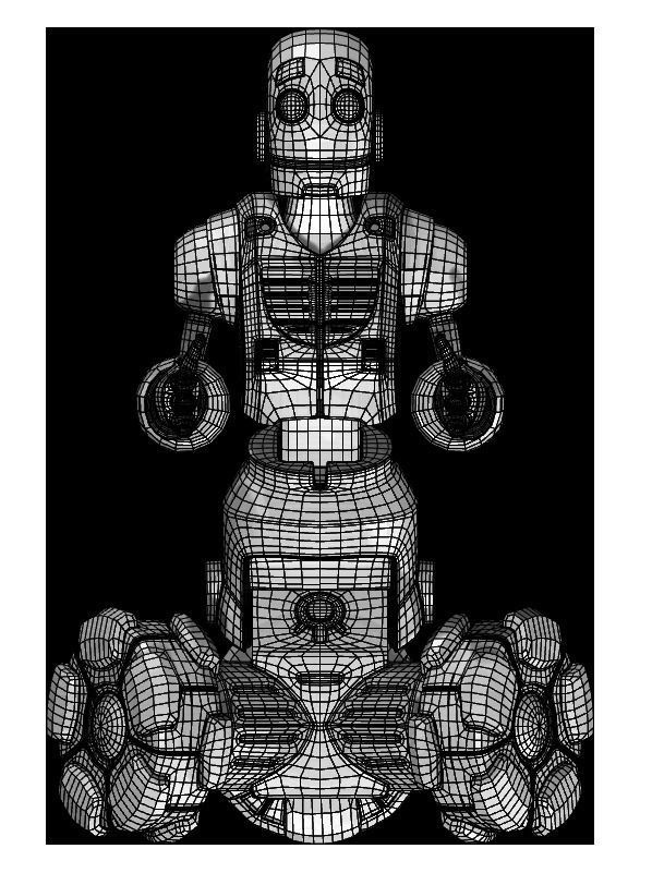 Collection of 7 toy robots 3D model_17