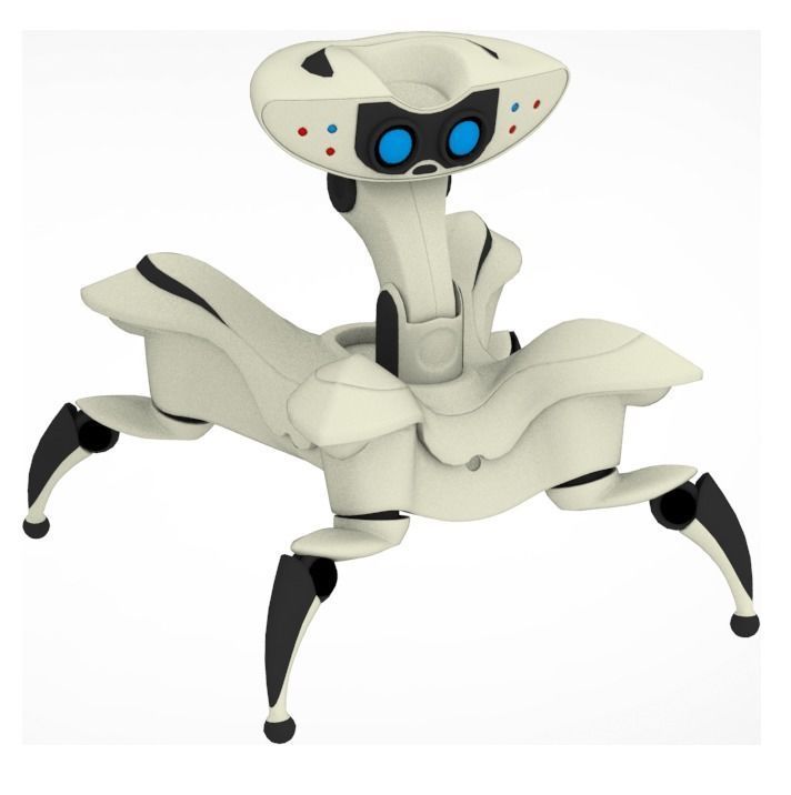 Collection of 7 toy robots 3D model_32