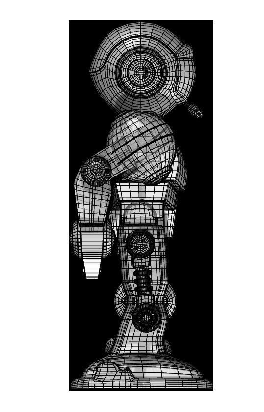 Collection of 7 toy robots 3D model_27