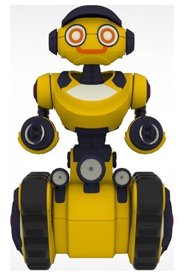 Collection of 7 toy robots 3D model_21