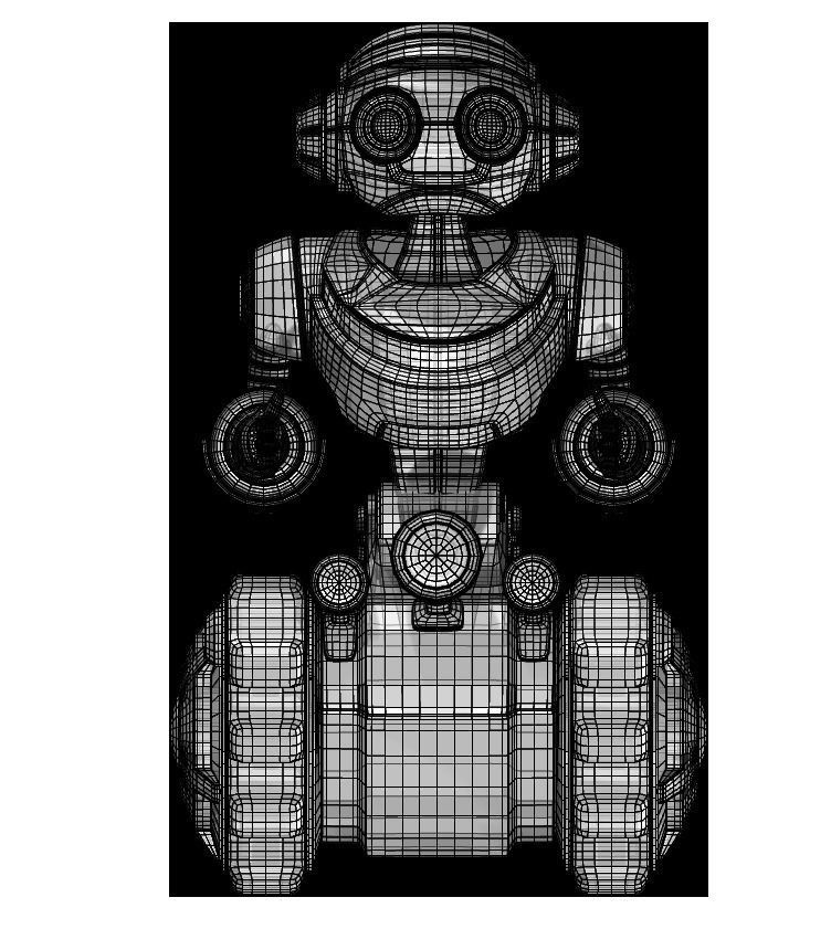 Collection of 7 toy robots 3D model_23