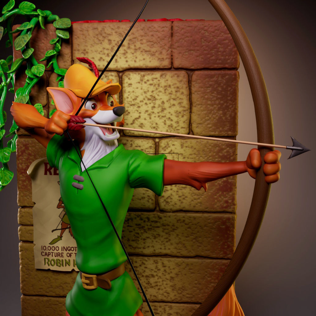 Robin Hood -Disney Classic 3D print model_5