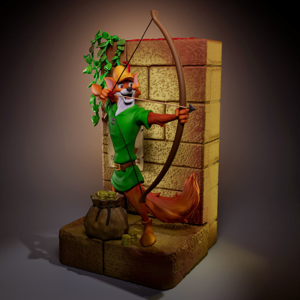 Robin Hood -Disney Classic 3D print model_1
