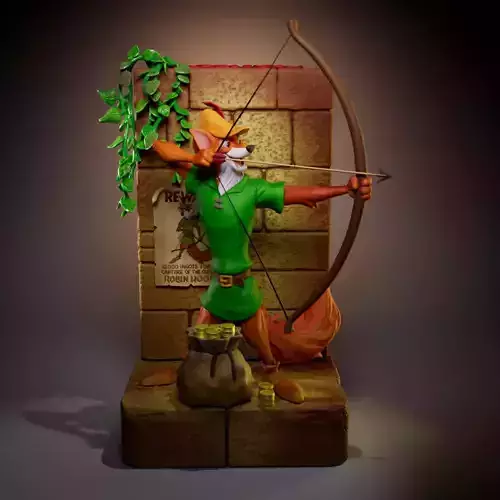 Robin Hood -Disney Classic 3D print model Robin Hood -Disney Classic 3D print model
