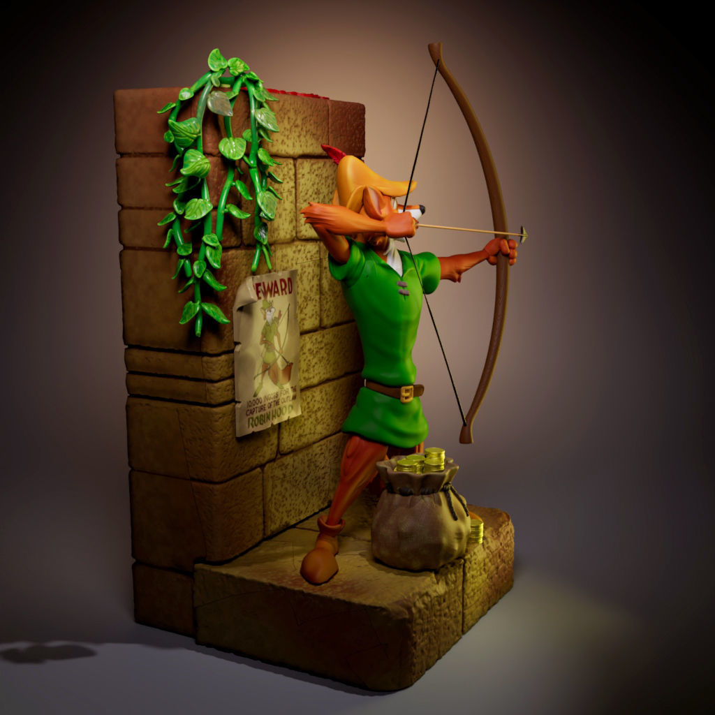 Robin Hood -Disney Classic 3D print model_2