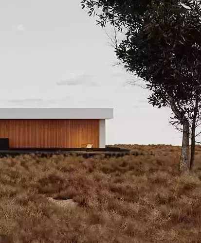 3D model of modern house