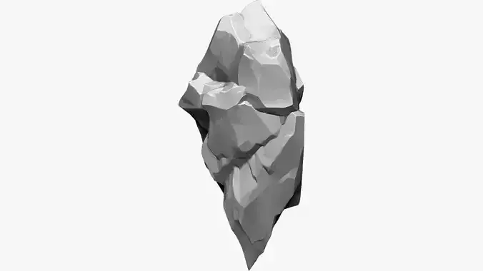 3D Suspended Mountain Zbrush sculpt