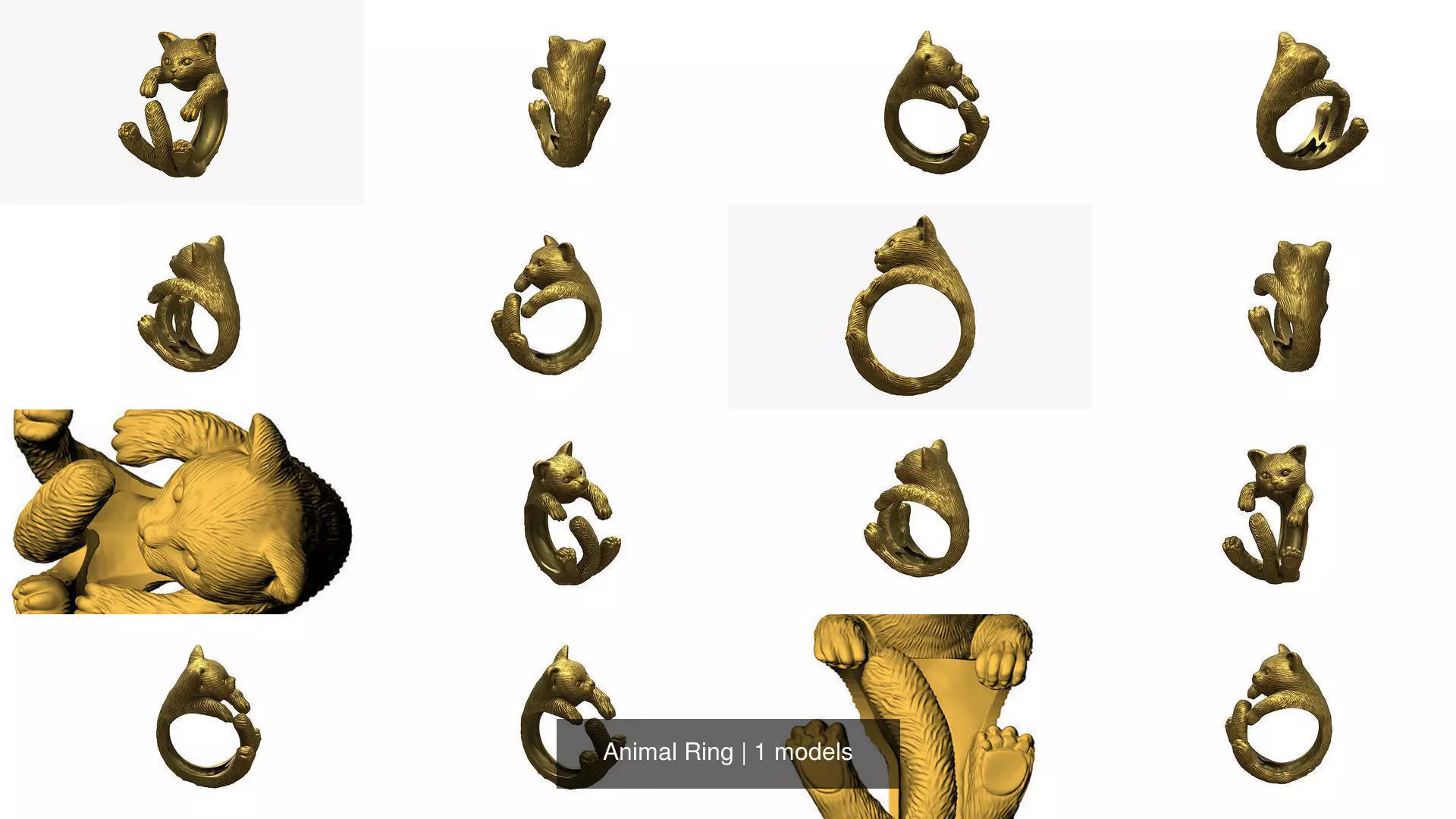 Animal Ring 3D Model Collection_2