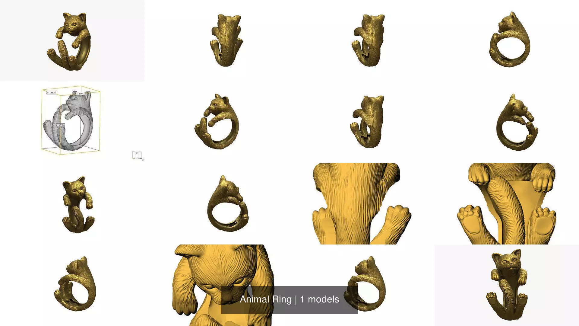 Animal Ring 3D Model Collection_1