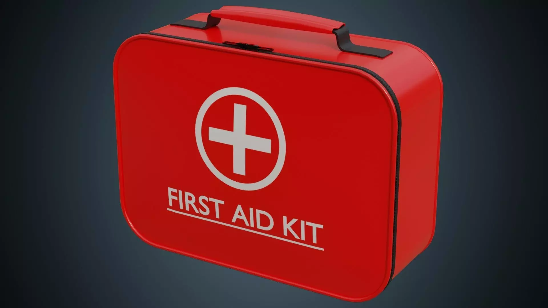 First Aid Kit 1 Basic Low-poly 3D model_0