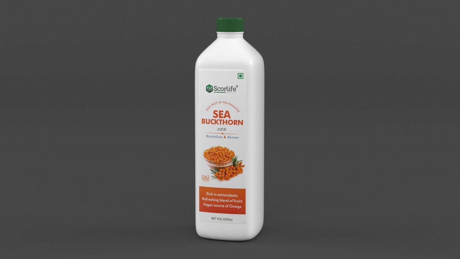 Juice Bottle 3D model_3