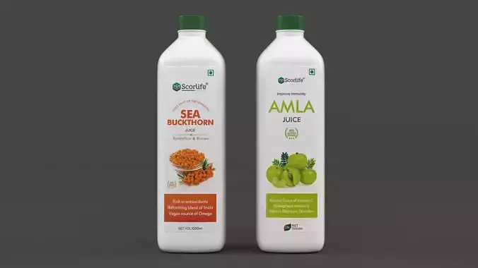 Juice Bottle 3D model