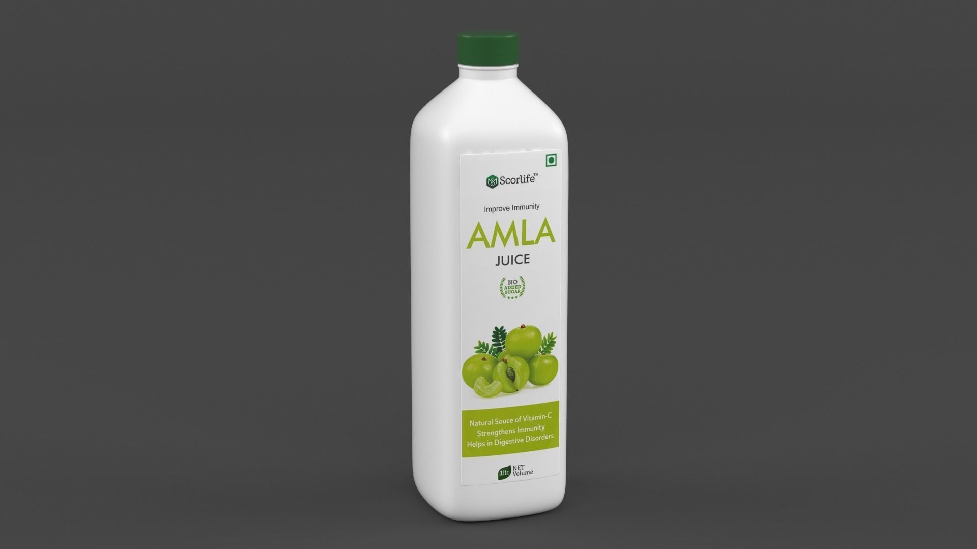 Juice Bottle 3D model_6