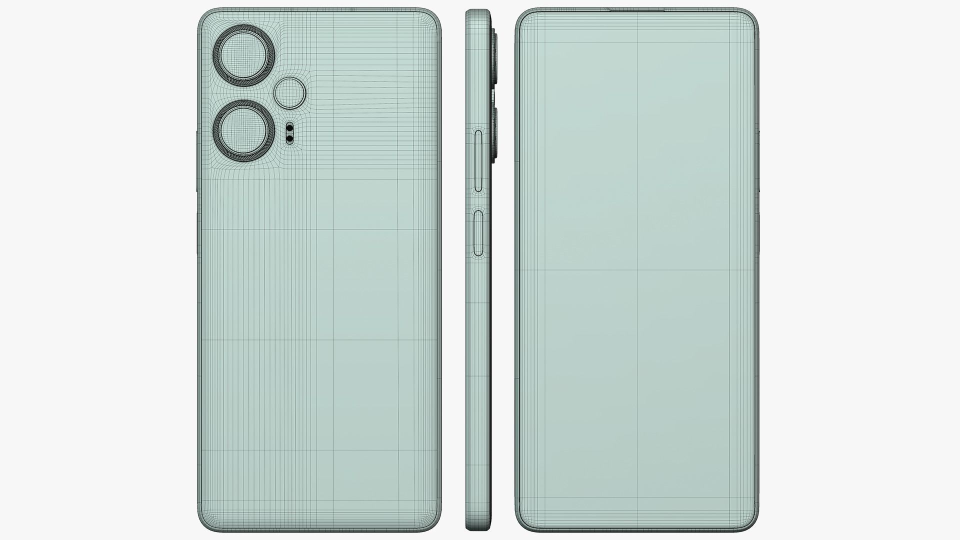 Xiaomi Redmi Note 12 Turbo Blue 3D model_11