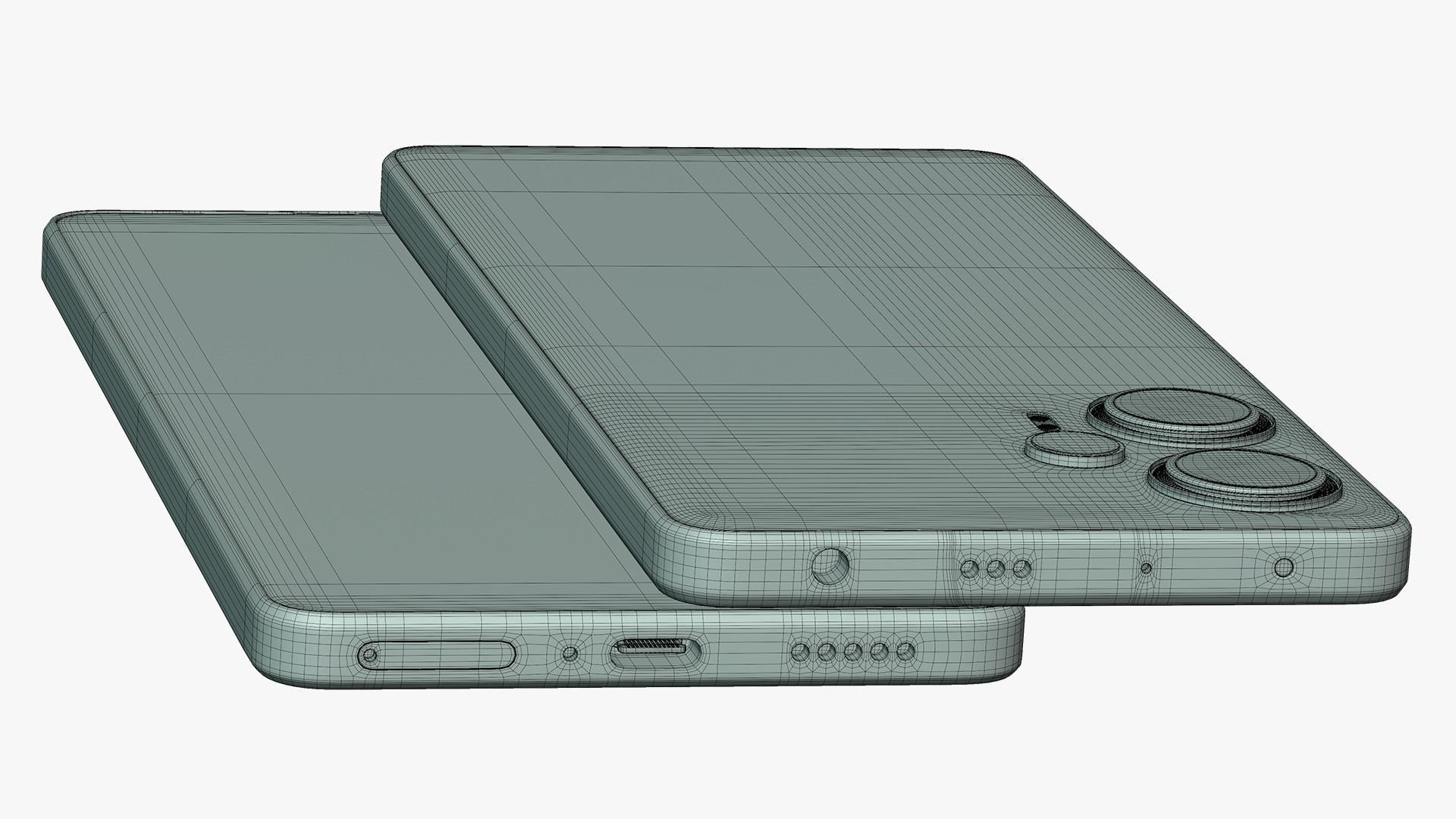 Xiaomi Redmi Note 12 Turbo Blue 3D model_16