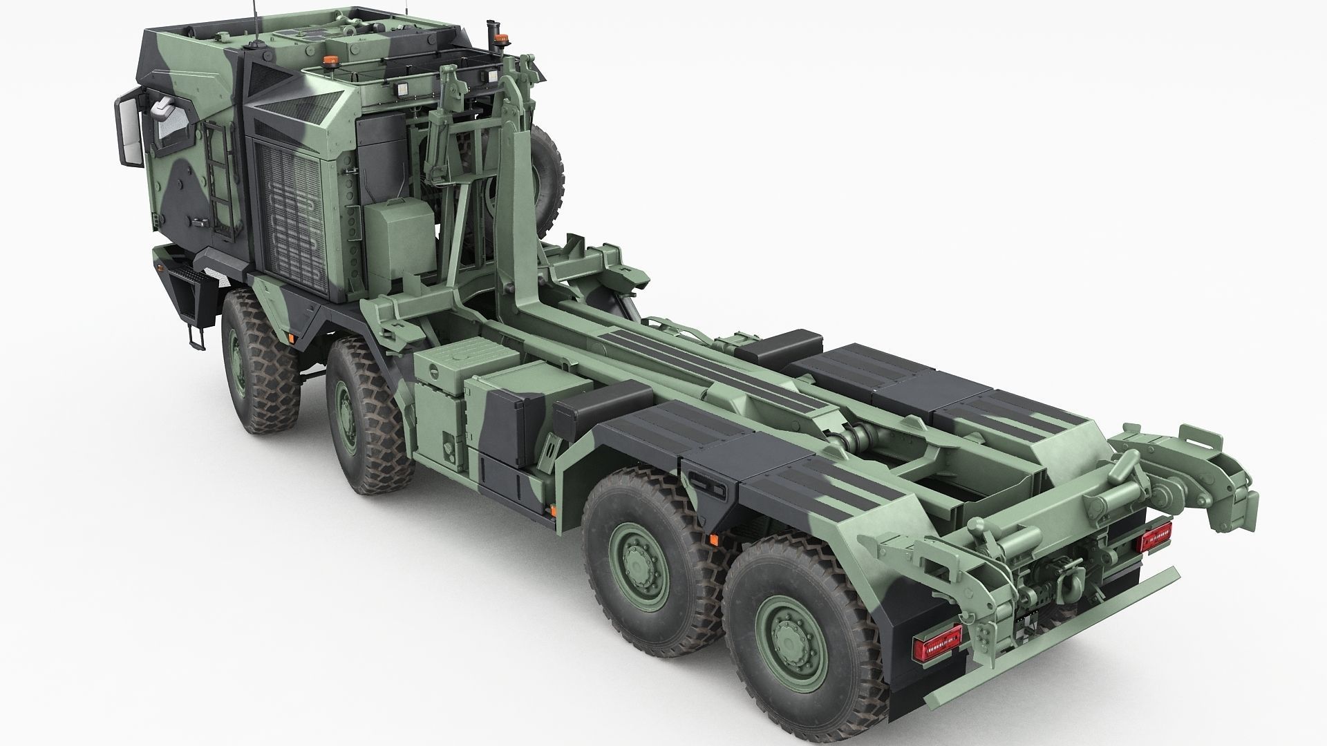 RMMV HX3 tactical military truck 8x8 3D model_11