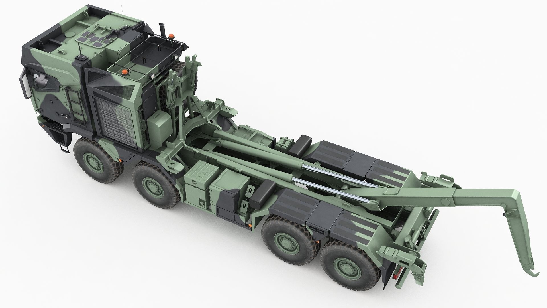 RMMV HX3 tactical military truck 8x8 3D model_9
