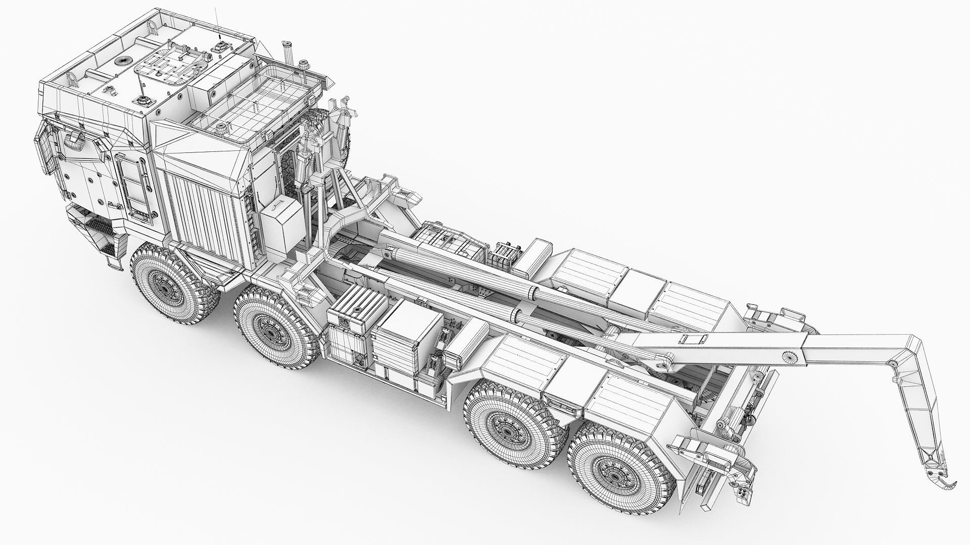 RMMV HX3 tactical military truck 8x8 3D model_21