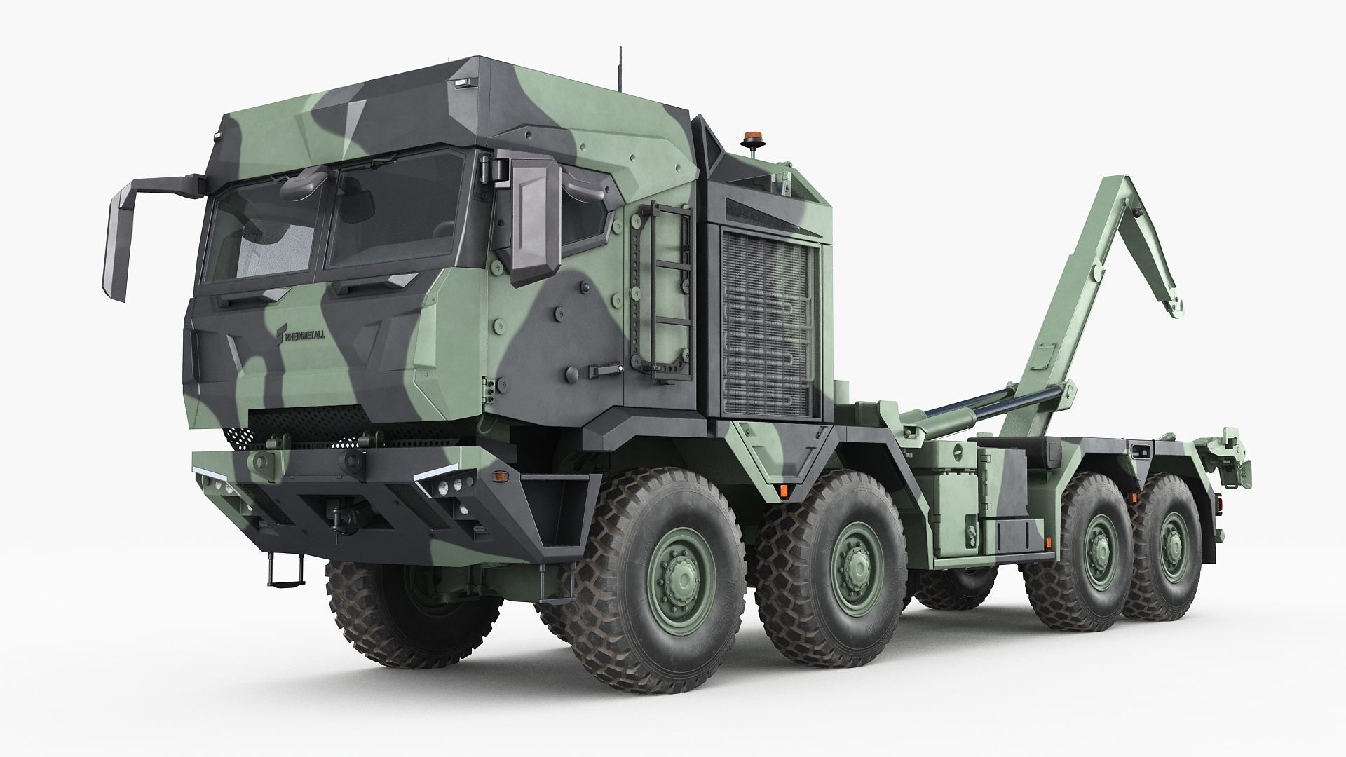 RMMV HX3 tactical military truck 8x8 3D model_2