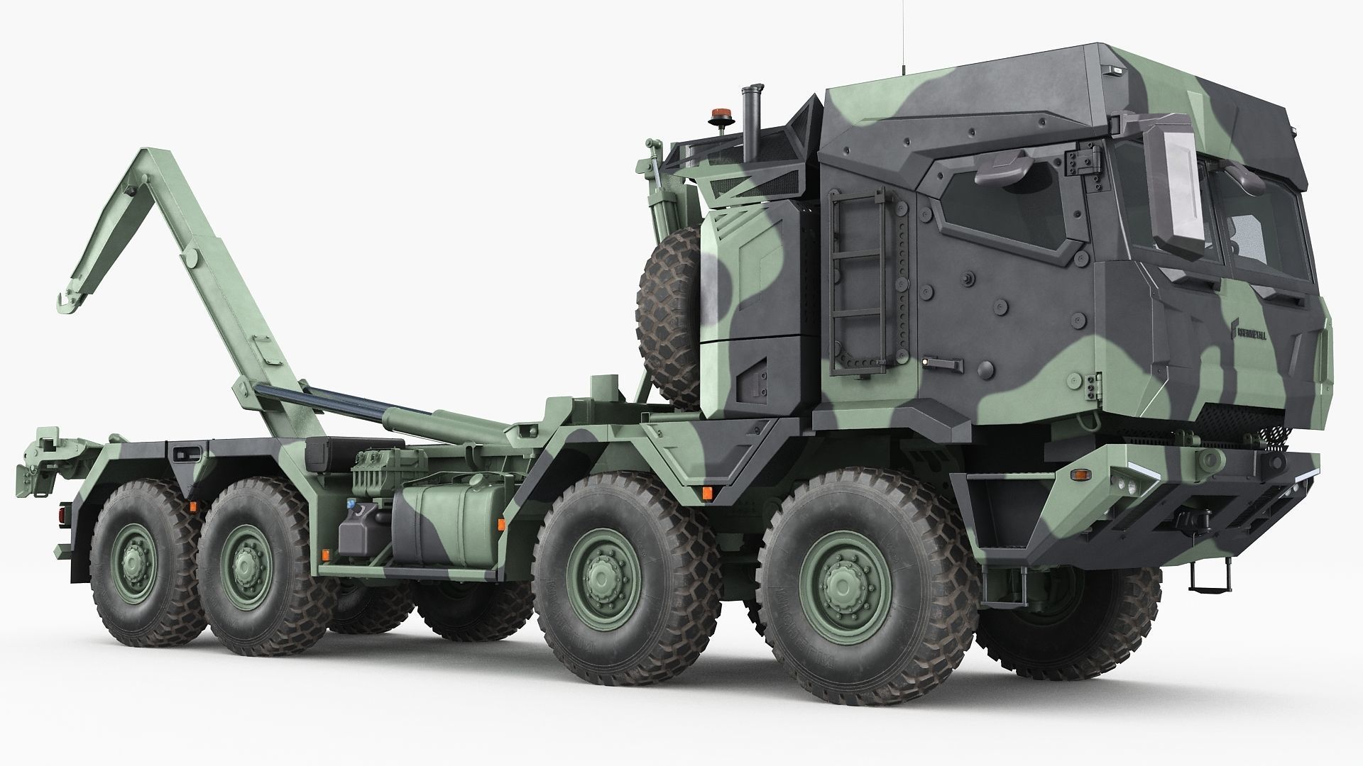 RMMV HX3 tactical military truck 8x8 3D model_1