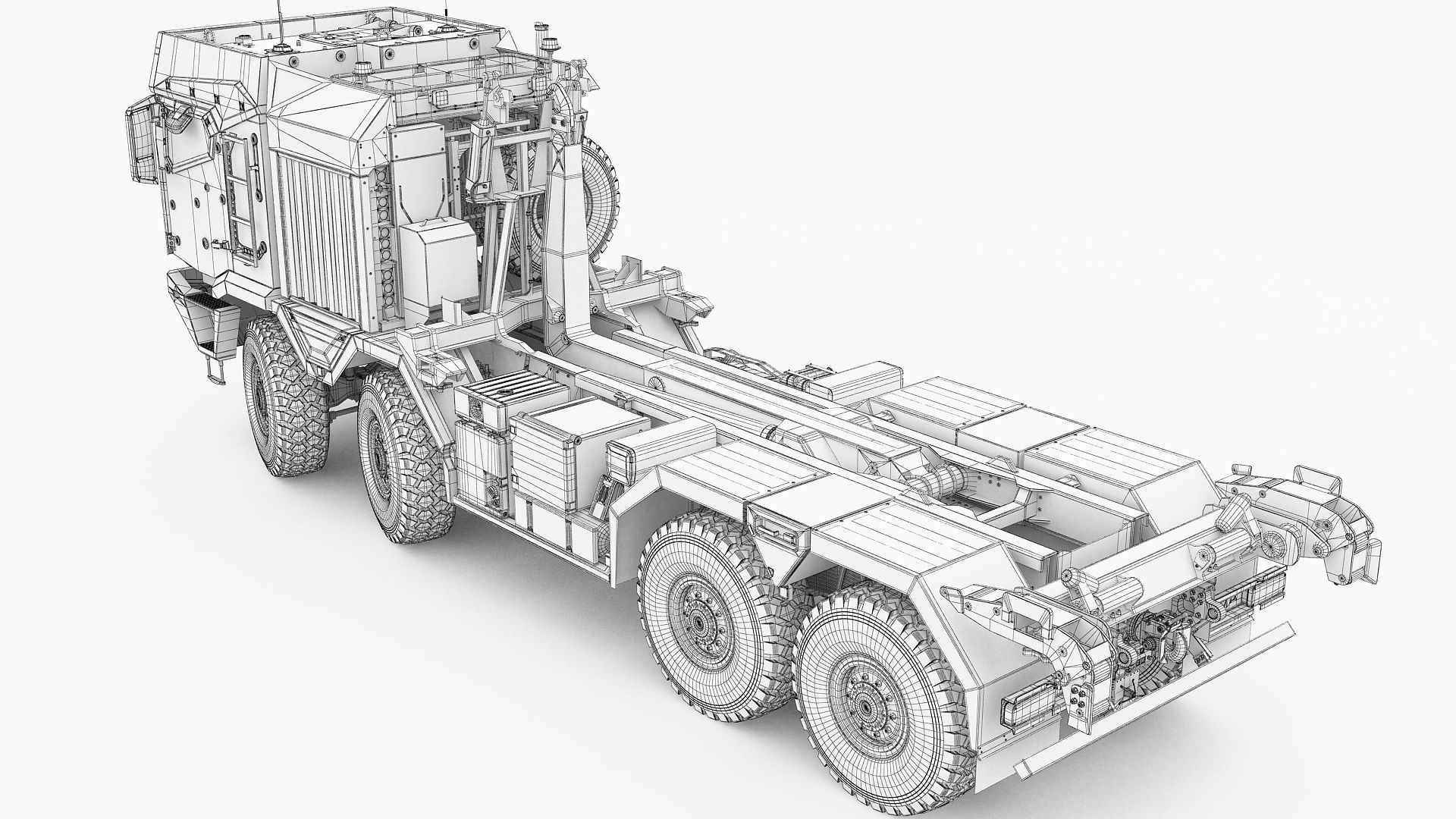 RMMV HX3 tactical military truck 8x8 3D model_20