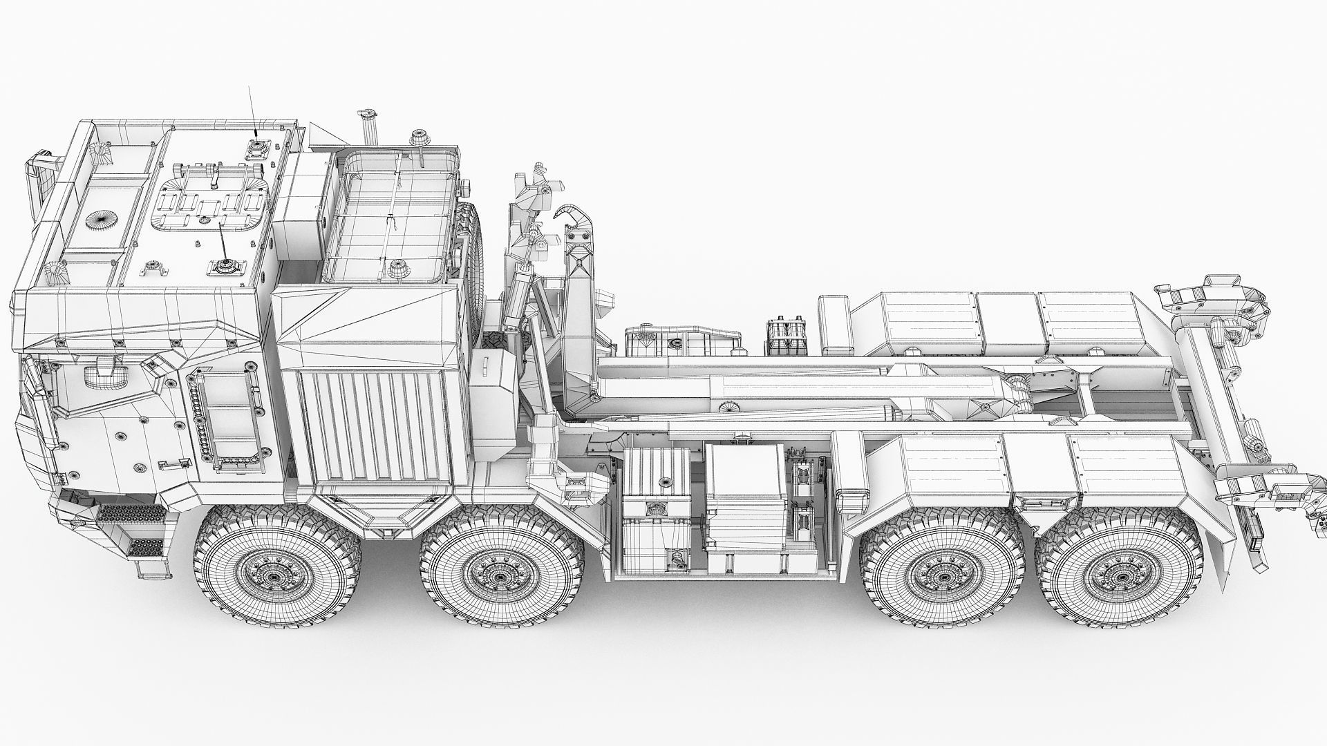 RMMV HX3 tactical military truck 8x8 3D model_19