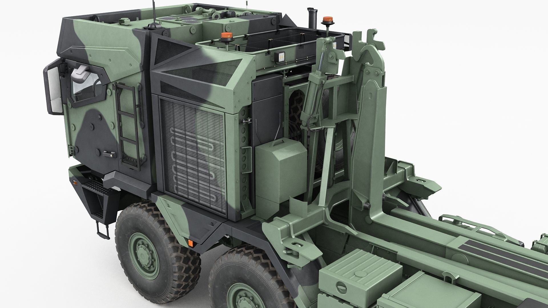 RMMV HX3 tactical military truck 8x8 3D model_14