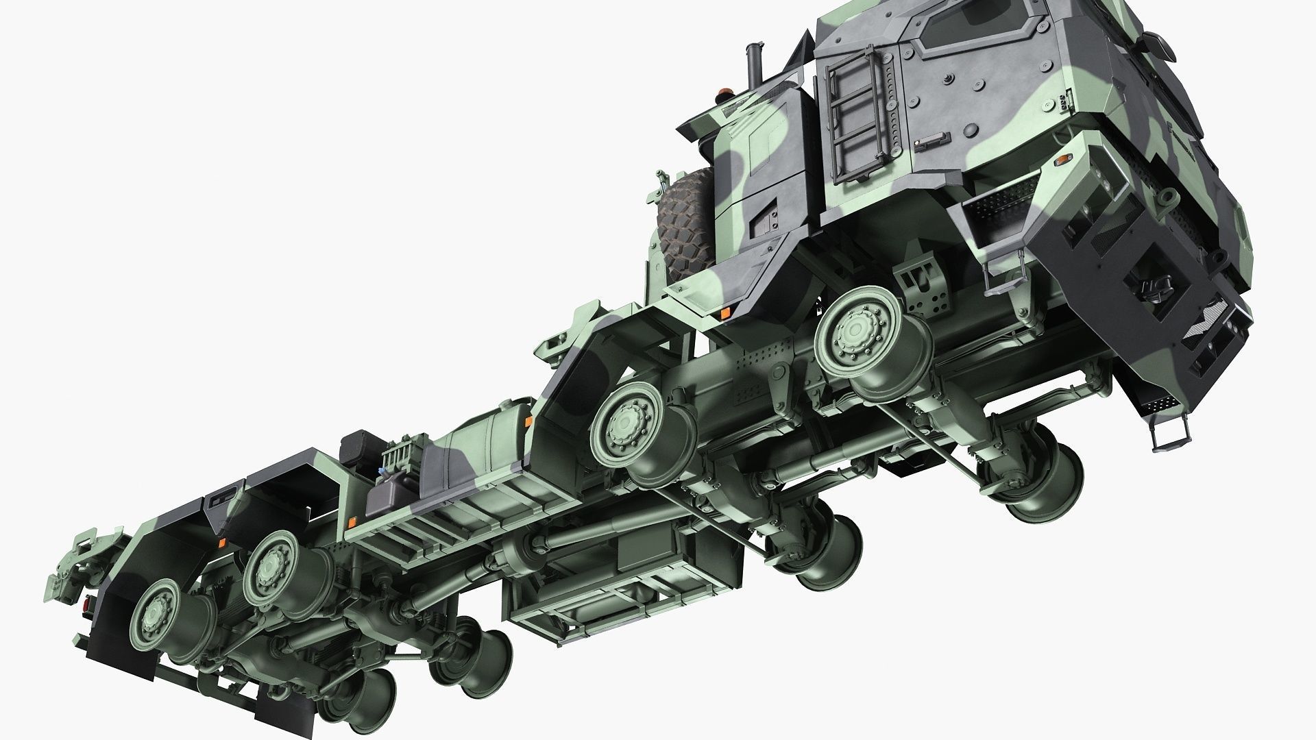 RMMV HX3 tactical military truck 8x8 3D model_7